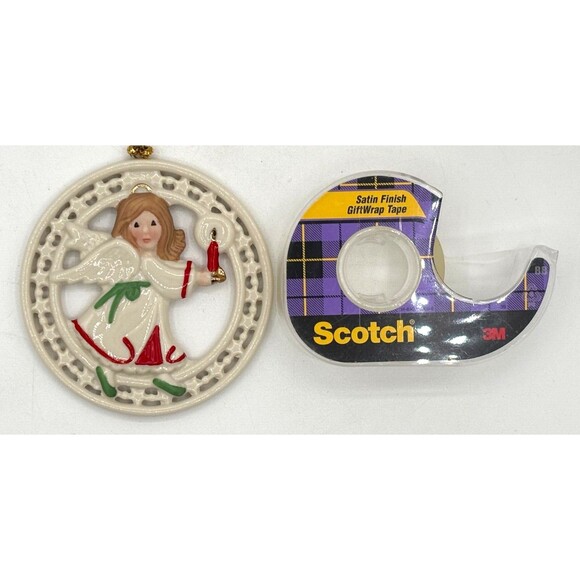 Lenox Pierced Figural Angel Christmas Ornament Bone China 24K‎ Gold Accent 3.5" - Picture 12 of 16